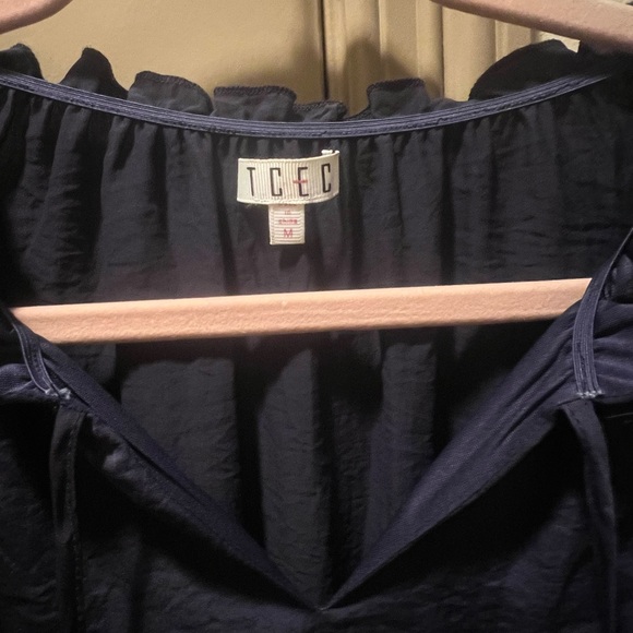 Navy TCEC Ruffle Dress - Picture 2 of 3